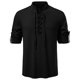 thumbnail image 1 of pstuiky camisa de manga larga para hombre, Cárdigan informal de manga larga con cuello alto y tirantes ajustables para hombre Tops casuales para hombres xl, 1 of 9