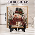 thumbnail image 3 of olkpmnmk Christmas Pearl Diamond Art, DIY Christmas Pearl Painting Art Kit with Frame, Retro Style Snowman Wall Decor Art Craft Kit, Christmas Pearl Art for Wall Decor, Pearl Art Christmas Ornament, 3 of 4