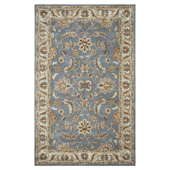 Rizzy Rugs Volare Area Rug VO1427 Blue Petals Vines 5' x 8' Rectangle