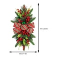 thumbnail image 4 of Decoración navideña, corona de escalera, coronas navideñas brillantes de invierno, botín para decoración del hogar, 4 of 7