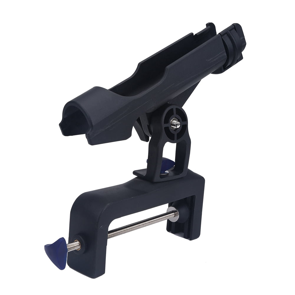 Support Canne à Pêche Bateau – Pince Aluminium Inox – Fixation Sur Quai Ou Poteau