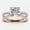 Pink, variant on Split Shank Ring 18K White Gold Plated over Silver 1.78 Ct Cushion Cut Moissanite Engagement Ring for Women