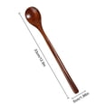 thumbnail image 3 of 2 Pcs 13 Inch Long Handle Wooden Spoons for Cooking Long Handle Tasting Spoons Tea Spoon Wooden Utensils Vintage Stirrer Spoon for Kitchen Soup Coffee Cocktail Honey Mixing Stirring, 3 of 8
