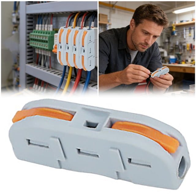 Universal Quick Bar Wire Connector Quick Connector Push In Type 1 In 1 Output Wire Connector Wire Connector