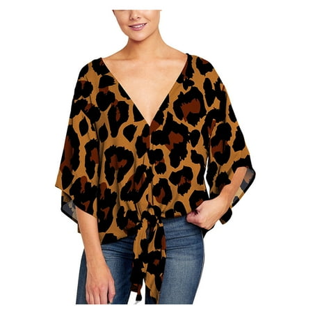 

Paptzroi Batwing V Tops Blouses Tie Womens Front Sleeve Floral Neck Short Summer Plus Size Tops Womens Long Colla Blouse Linen Tops Women plus Size plus Size Corset Top with Sleeves High Colla Blouse