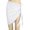 White, variant on qazqa women's short sarongs beach wrap sheer bikini wraps chiffon cover ups for swimwear army green one size