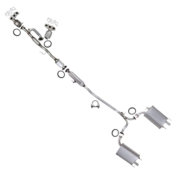 Northeastern Exhaust | EPA Approved | Stainless Steel Complete Exhaust System Kit Fits 2007–2012 Toyota Camry & Lexus ES350 3.5L | Direct-Fit Automotive Replacement Part | Includes Gaskets, Clamp
