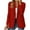 Red, variant on Lovskoo Women's 2024 Fall Casual Blazers Long Sleeve Lapel Open Front Button Work Blazer Jackets With Pockets Black
