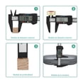 thumbnail image 7 of Vernier Caliper Electric Digital Display Ruler Portable Crafting Woodworking Measuring Caliper Ruler, 0-150mm/0-100mm, 7 of 7