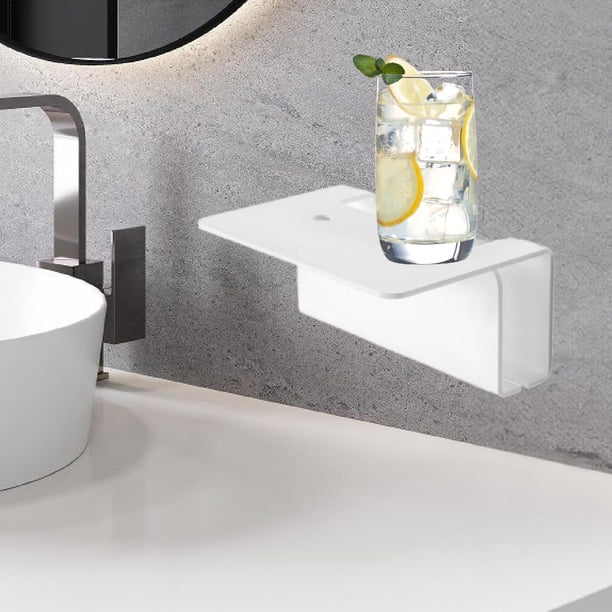 Soporte de cepillo de dientes eléctrico, rejilla de almacenamiento, montaje en la pared, acrílico conveniente multifunción organizador de dientes de