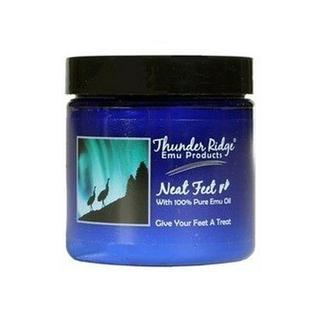 Thunder Ridge Emu Products Neat Feet with 100% Pure Emu Oil 4 oz Cream.