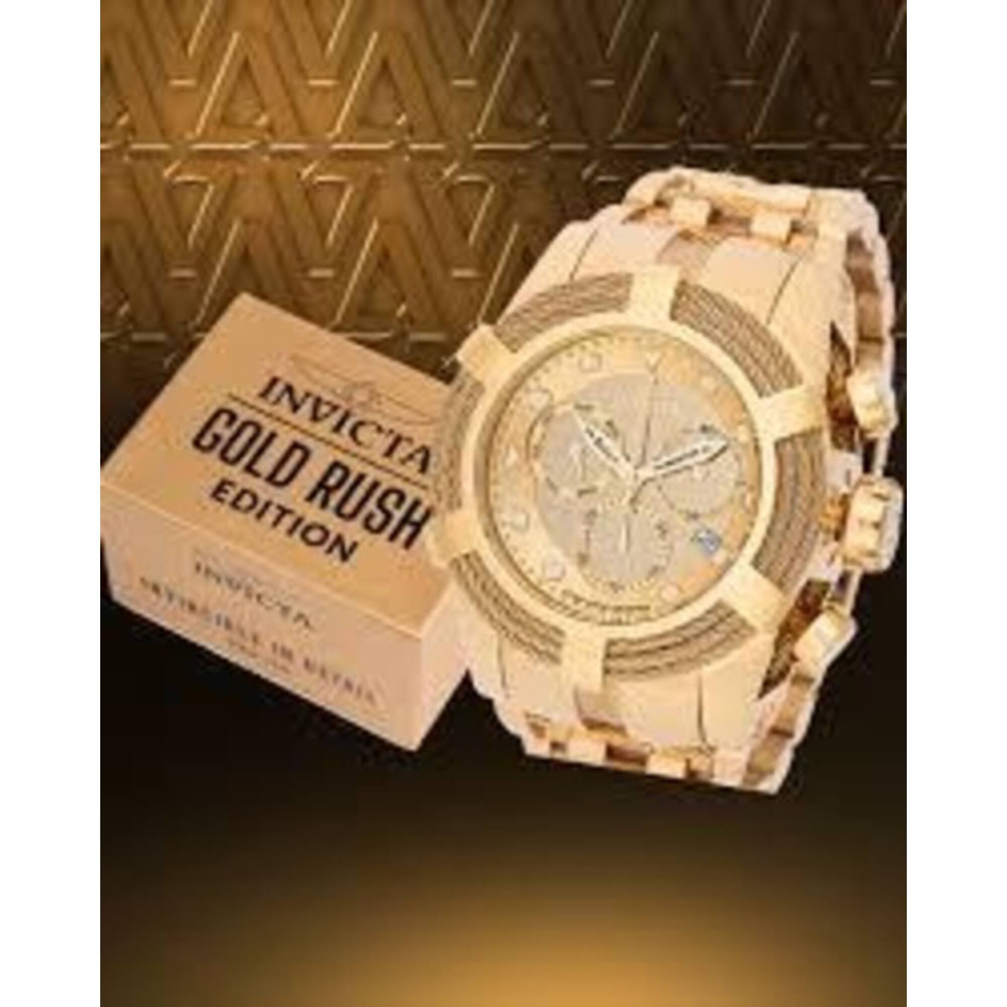Invicta 48604 Men's Bolt Gold Rush Yellow Gold Bracelet Watch