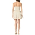 thumbnail image 3 of INSPIRE CHIC Women's Dress Sweetheart Neck Strapless Exposed Zipper Mini Flare Dress L Apricot, 3 of 6