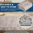 thumbnail image 5 of Hasoo Washable Entryway 3'x 5' Border Rug for Enterday Kitchen Polyester Non-Slip Foldable Indoor Carpet, Taupe/Gray, 5 of 6