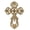 Heart Cross S, variant on Sungmor Vintage Cast Iron Cross Wall Decor, 13.8" Tall Heavy Duty Rustic Gold Finish Wall Sculpture,Ornate Metal Art Farmhouse Home Decor