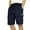 Navy, variant on WREESH Men's Cargo Shorts Sweat Shorts Casual Solid Shorts Drawstring Waist Athletic Gym Shorts with Pocket Olive Green