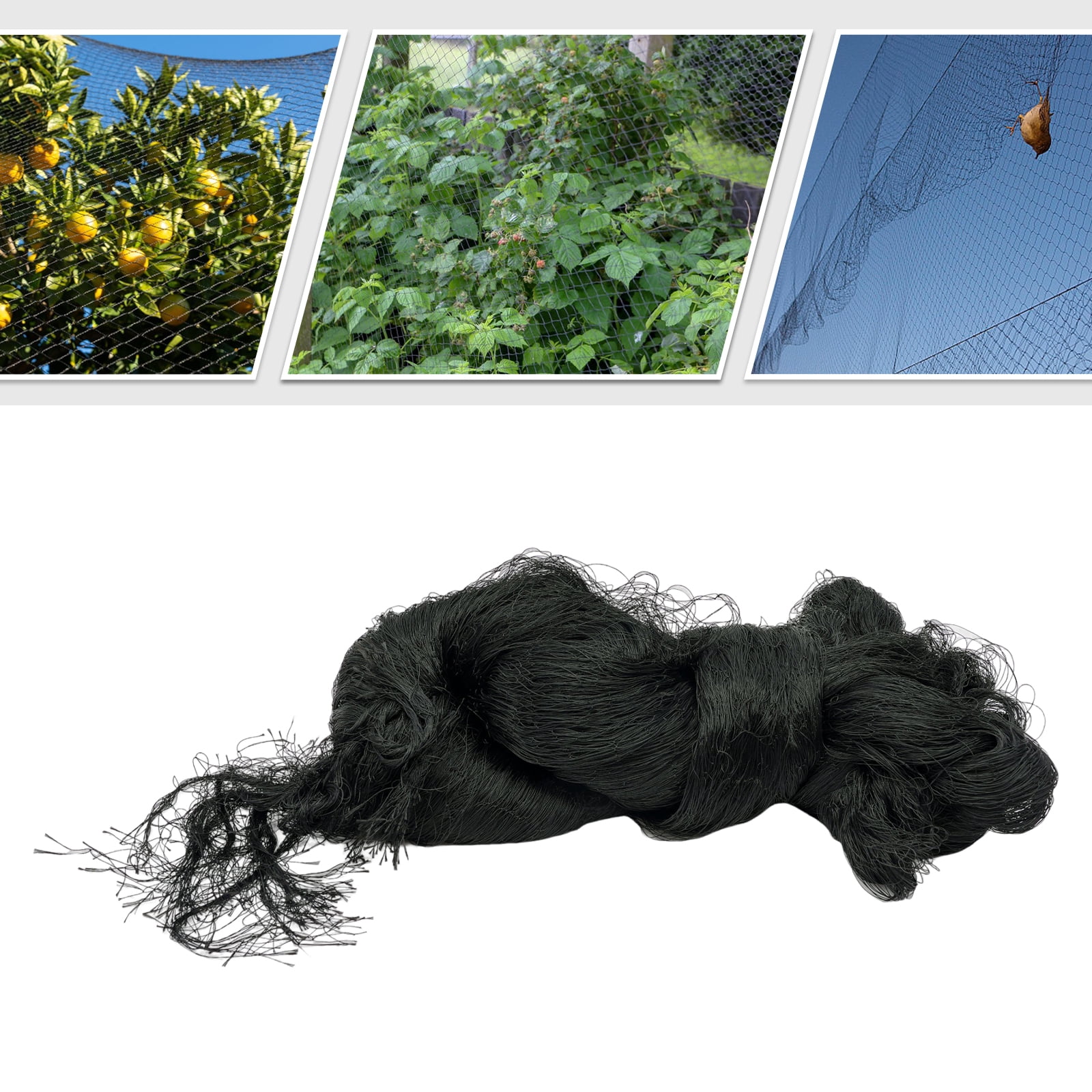 100*50 ft Polyester Anti-UV Bird Netting Heavy Duty Garden Bird Poultry Aviary Barrier Anti Bird Netting Heat Corrosion Aging Resistance