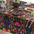 thumbnail image 2 of Mexico Tablecloth 60x84 Inch Rectangular, Halloween Cinco De Mayo Fiesta Washable Seasonal Table Cover for Party Picnic Dinner Decor, 2 of 6