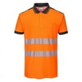 thumbnail image 2 of Portwest T180 PW3 Hi-Vis Short Sleeve Polo Safety Shirt Yellow/Black, Small, 2 of 4