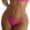Pink, variant on Women O Ring Bikini Bottoms Full Coverage Swimsuit Bottom Low Waist Low Rise Bathing Suit