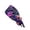 Dark Purple, variant on Halloween Pinkish Autumn Pumpkin Crow Print Scrub Work Cap for Women, Adjustable Ponytail Pouch Working Hat with Buttons, Breathable Cotton Chef Nurse Uniform Hat