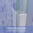 thumbnail image 6 of 56-60" W x 58" H Frameless Bathtub Sliding Doors, Glass Shower Door for Tub with Magnet And 5/16"(8mm) Clear Tempered Glass, Chrome Finish, ACE DECOR, 6 of 9