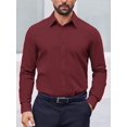 thumbnail image 5 of COOFANDY Mens Dress Shirts Long Sleeve Casual Button Down Shirts Formal Business Shirt, 5 of 6