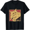 thumbnail image 1 of Camiseta divertida con gráfico de gato japonés, anime y gato, mordedura para hombre y mujer, 1 of 2