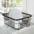 thumbnail image 3 of Better Homes & Gardens Antique Gray Wire Dish Drying Rack with Utensil Holder for Kitchen Countertop, 3 of 6