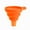Orange, variant on 3PCS Funnel - Silicone Collapsible Funnel, Convenient Foldable Beads Container Mosaic Tool For 5D DIY Diamond Painting Kits For Adults