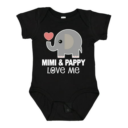 

Inktastic Mimi and Pappy Love Me Boys or Girls Baby Bodysuit