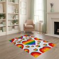 thumbnail image 2 of ODIKA Door Symmetrical Welcome Frame Lgbt Striped Bold Doormat Motif Refined for Playroom, Bedroom, Reading Nook, Pet Friendly & Kids Safe Play, 2 of 7