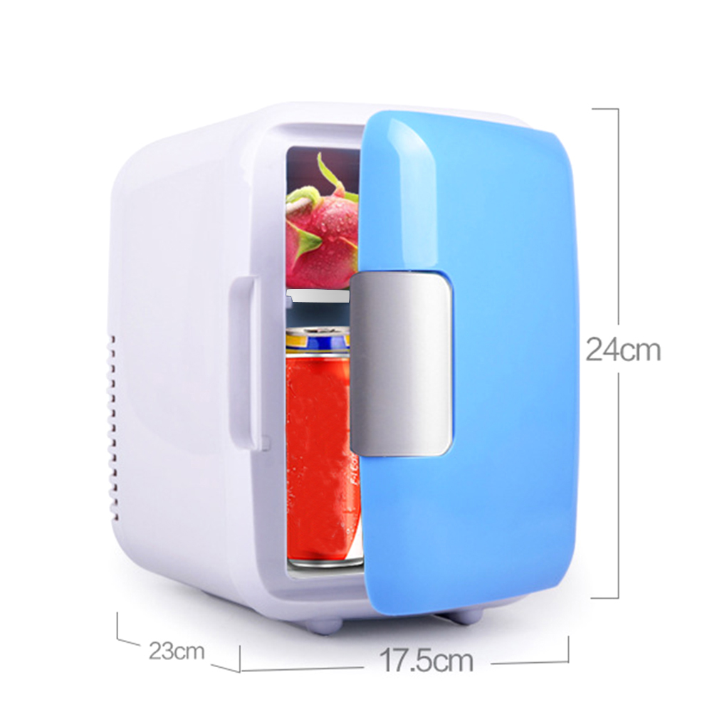4L Mini Car Fridge Freezer Cooler Warm Use 12V Portable Icebox Travel