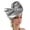 Gray, variant on Vintage Rhinestones Bowknot Fascinator Hat Headband Horseracing Headwear for Cocktails Teaparty Pillbox Hat Headpiece