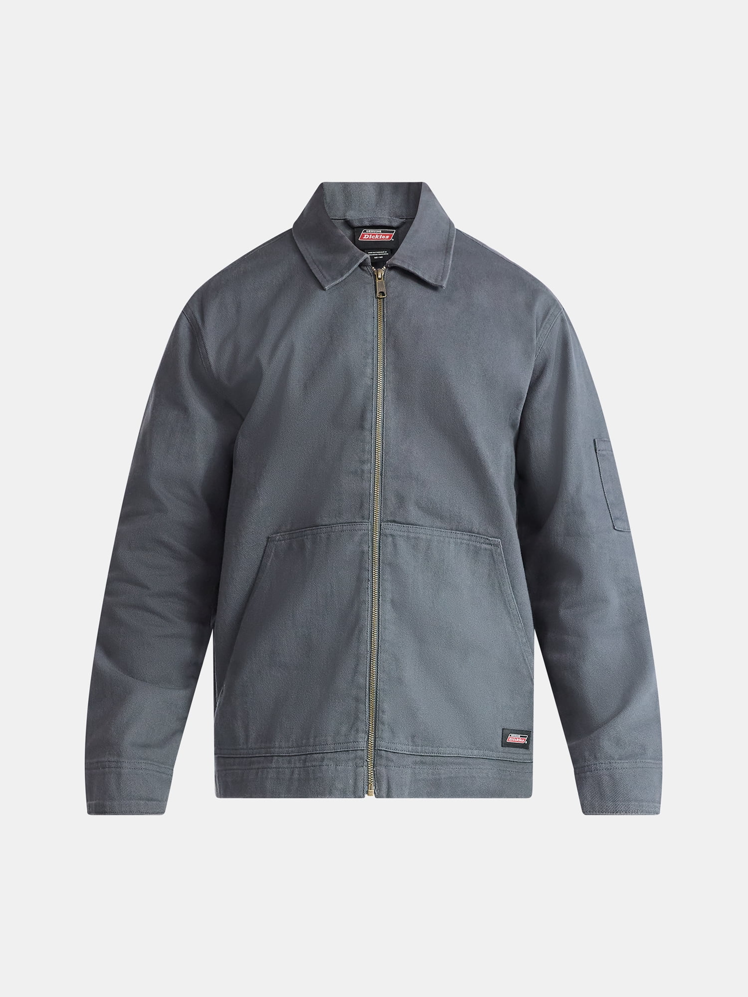 Genuine Dickies Men’s Cotton Twill Zip Jacket, Lightweight, Sizes S-3XL