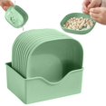 thumbnail image 2 of MVRLSH Clearance! Square Bowl Wheat Pasta Bowl Lightweight Bowl Snack Soup Dessert Rice Plate Plate With Base 10PC, 2 of 8