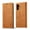 Brown, variant on Dteck Case for Samsung Galaxy S23 FE,Shockproof Durable PU Leather Card Slot/Cash Pocket Wallet Case Rubber Kickstand Full Body Protective Cover,Rosegold