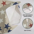 thumbnail image 6 of 4th of July Pillow Covers 20x20 Set of 2 Patriotic Blue Red White Stars Outdoor Decorative Throw Pillows Farmhouse Pillowcases Memorial Day Independence Cushion Case Decor for Home Sofa Couch Bed, 6 of 6