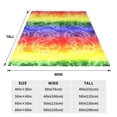 thumbnail image 3 of Fuzoiu Colorful Tie Dye Print Ultra-Soft Micro Fleece Blanket,All Seasons Flannel Throw, Lightweight Blanket for Bed, Sofa, Couch, Movie Night, Camping, and Travel-80"x60", 3 of 7