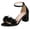 Black, variant on YLYL Sandals for Women Adjustable Ankle Strap Open Toe Chunky Block Heel Summer Dress Shoes