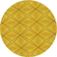 thumbnail image 1 of Ahgly Company Indoor Round Patterned Gold Yellow Area Rugs, 5' Round, 1 of 1