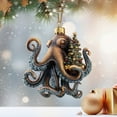 thumbnail image 5 of hengsof 8-Arm Octopus Sea-Themed Christmas Ornaments Hanging Drop Decor for Tree Branches Home Nautical Festive Displays Perfect for Christmas, 5 of 5