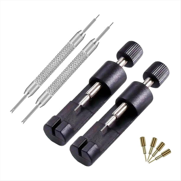 Kit para Quitar Eslabones de Reloj, Kit de Reparación de Correas, Herramienta para Ajustar el Tamaño de la Pulsera, Extractor de Pasadores para Ajustar el Tamaño de la Correa.