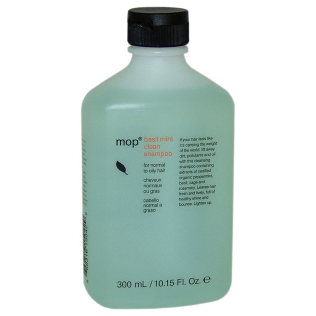 Champú Limpiador MOP de Albahaca y Menta 10.10 oz