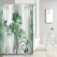 thumbnail image 2 of Rustic Farmhouse Shower Curtain, Farm Sage Green Daisy Floral Flowers and Butterfly on Country Wooden Shower Curtain for Bathroom, Turquoise Teal Gray Grey Shower Curtain with 12PCS Hooks, 47X64IN, 2 of 16