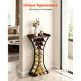 thumbnail image 5 of KFFKFF 15-Bottle Wine Rack, Freestanding Floor Stand with Glass Holder and Wooden Tabletop, Easy-to-Assemble Storage Solution for Home, Bar, Kitchen, Living Room, or Dining Room, Black, 5 of 9