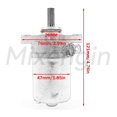 thumbnail image 3 of Motor de arranque eléctrico para motocicleta Yamaha Grand Axis Aerox BWS Neos 100 YA100 YN100 YQ100 5FA-H1800-00 1998-2007, 3 of 4