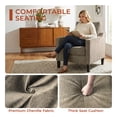 thumbnail image 5 of TLSUNNY Accent Chair, Mid Century Modern Reading Chair, Upholstered Armchair with Removable Cover, Comfy Single Sofa Side Chair for Office, Apartment, Small Room, 5 of 11