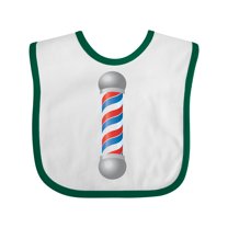 Inktastic Barber Barberpole Boys or Girls Baby Bib