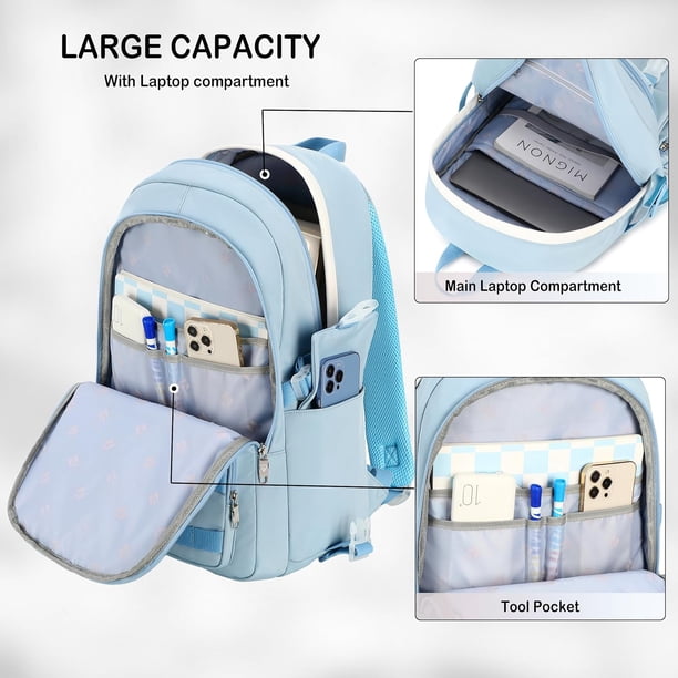 avya laptop backpack blue Price History of Wildcraft 35 Litres Turnaround Polyester Bag AO ALI VICTORY girls school bag has a large capacity to meet kids daily needs Laptop backpacks: 8065 dark blue